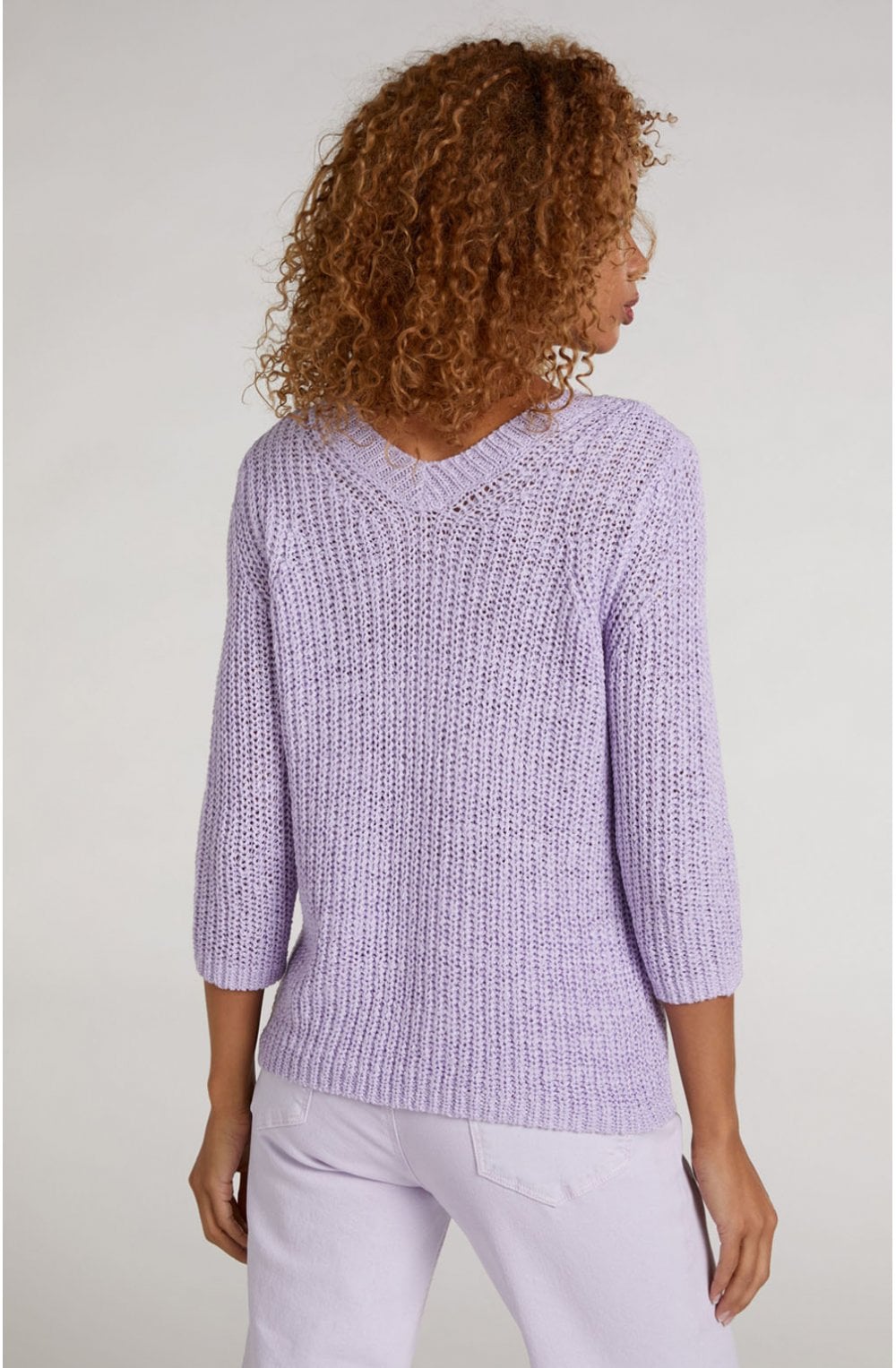 Lilac Woven Knit Jumper