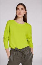 Lime Green Fine Rib Jumper