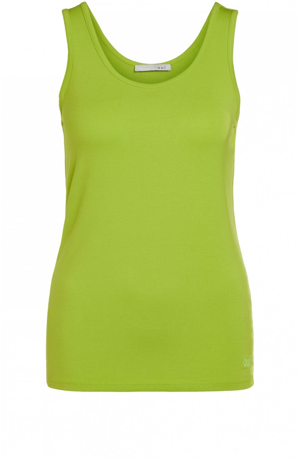 Lime Green Jersey Vest Top