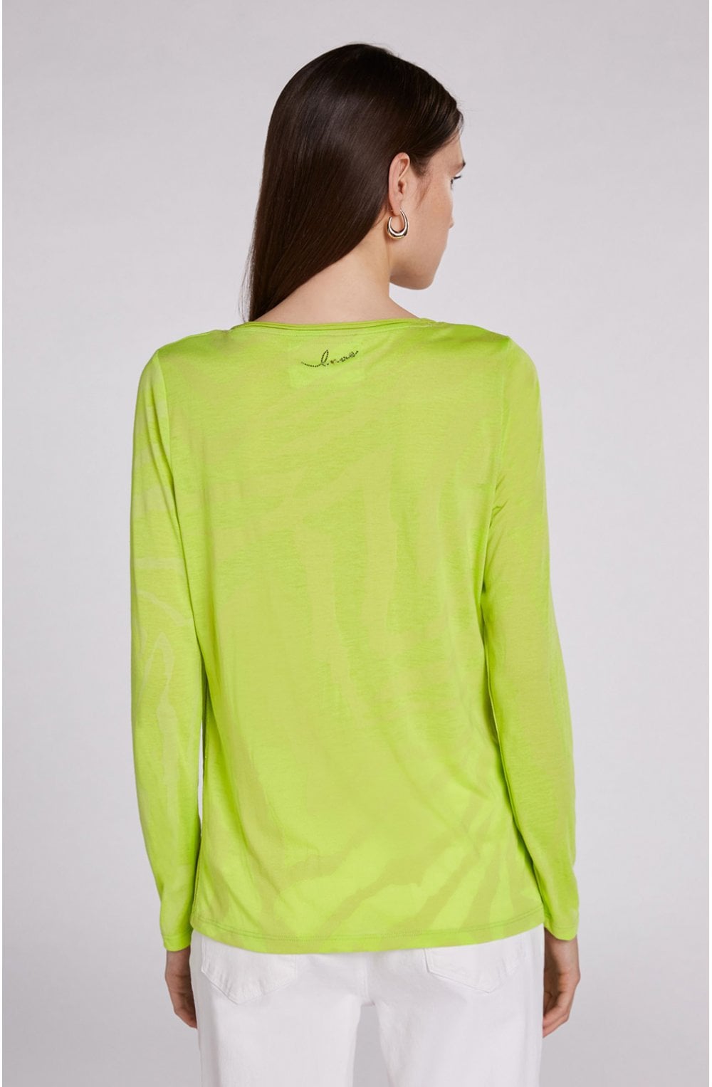 Lime Green Long Sleeved T Shirt
