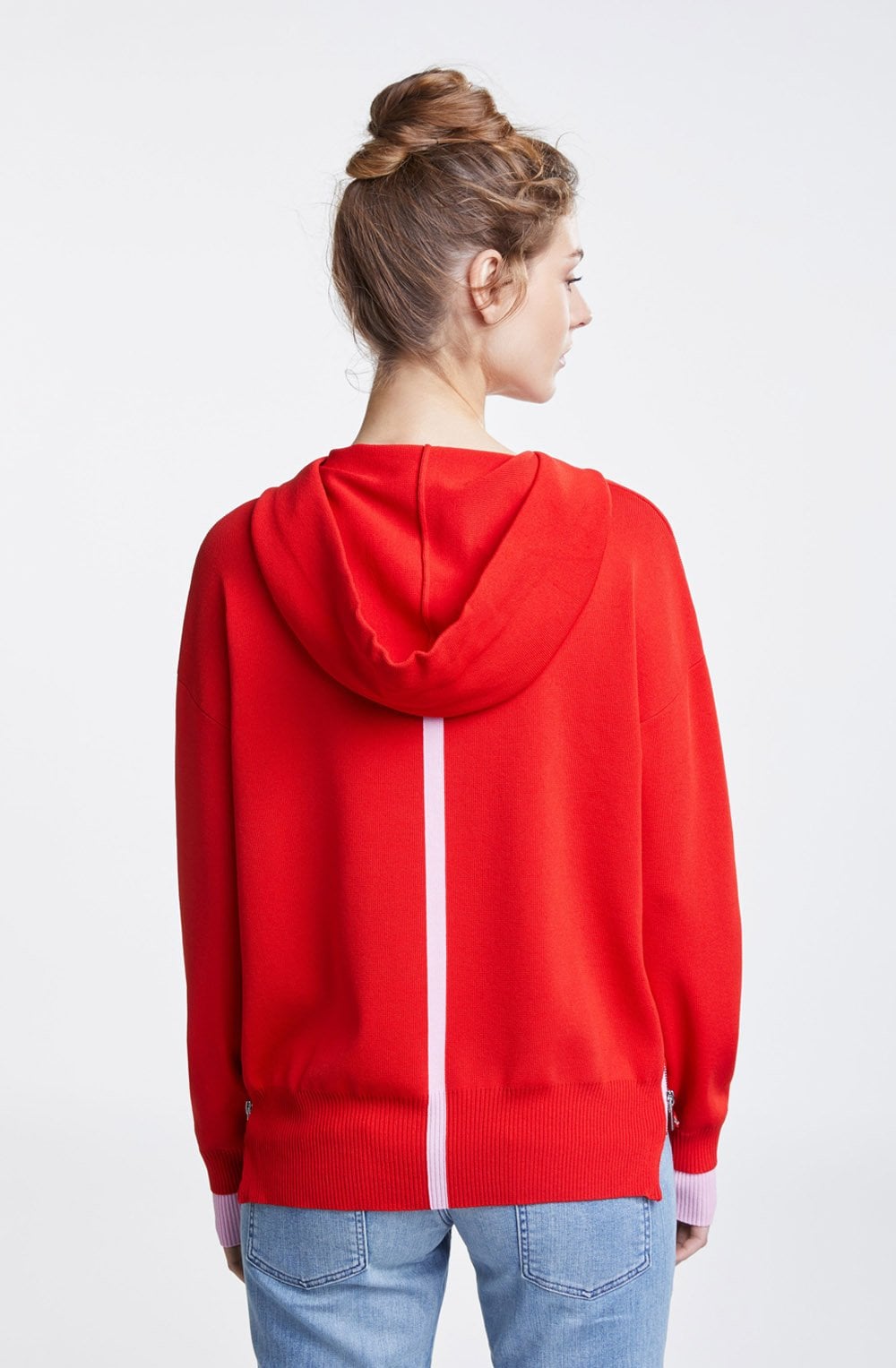 Lipstick Red Hooded Sweatshirt