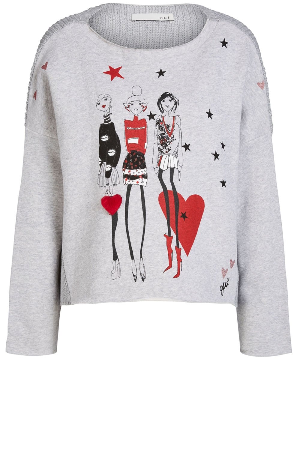 Lola Print Grey Sweatshirt