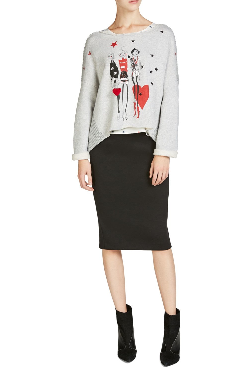 Lola Print Grey Sweatshirt