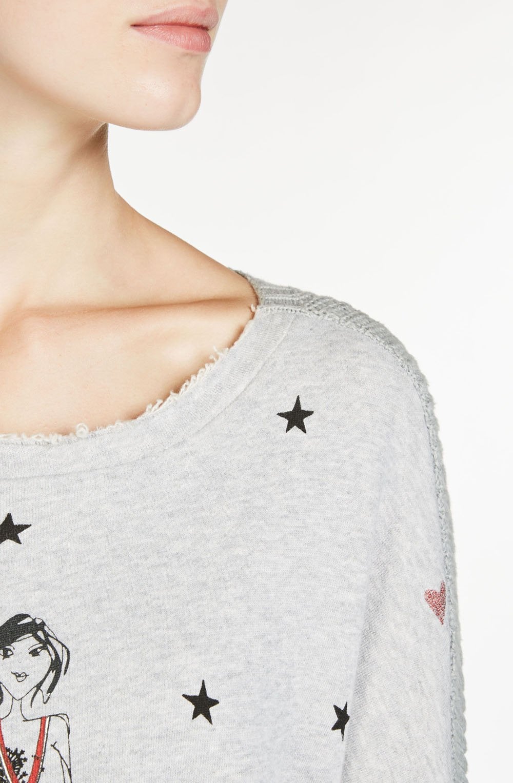 Lola Print Grey Sweatshirt