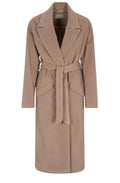 Long Line Rose Tie Belt Coat