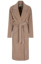 Long Line Rose Tie Belt Coat