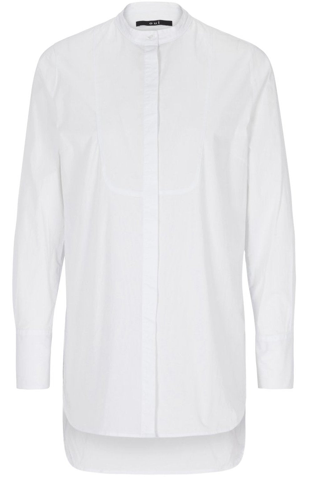 Long Line White Blouse