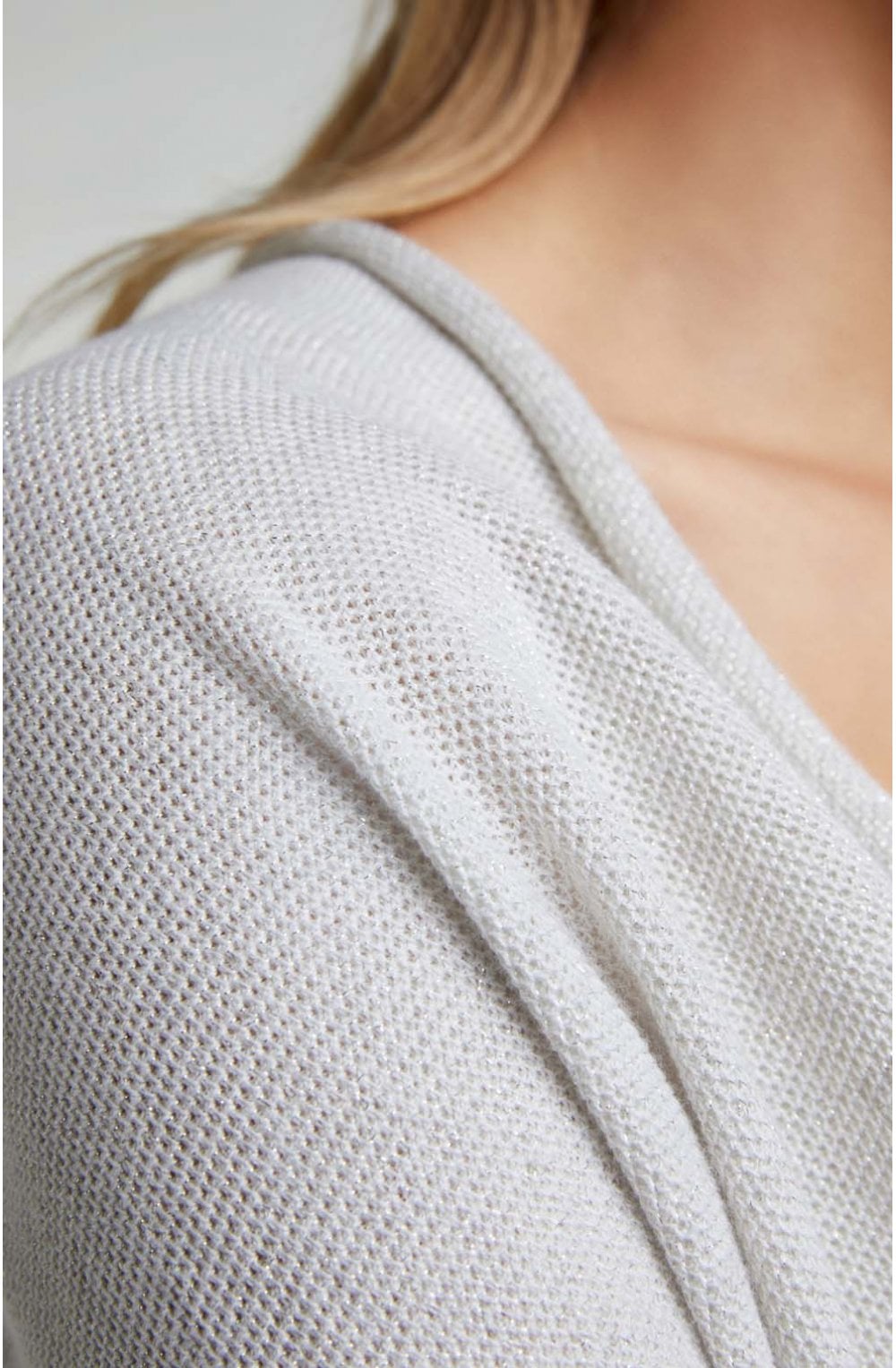 Metallic Cream Knit Jumper