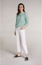 Mint Green Woven Knit Jumper