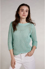 Mint Green Woven Knit Jumper