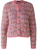 Mixed Lilac Boucle Yarn French Style Cardigan
