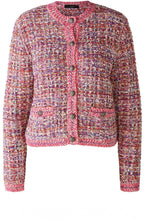 Mixed Lilac Boucle Yarn French Style Cardigan