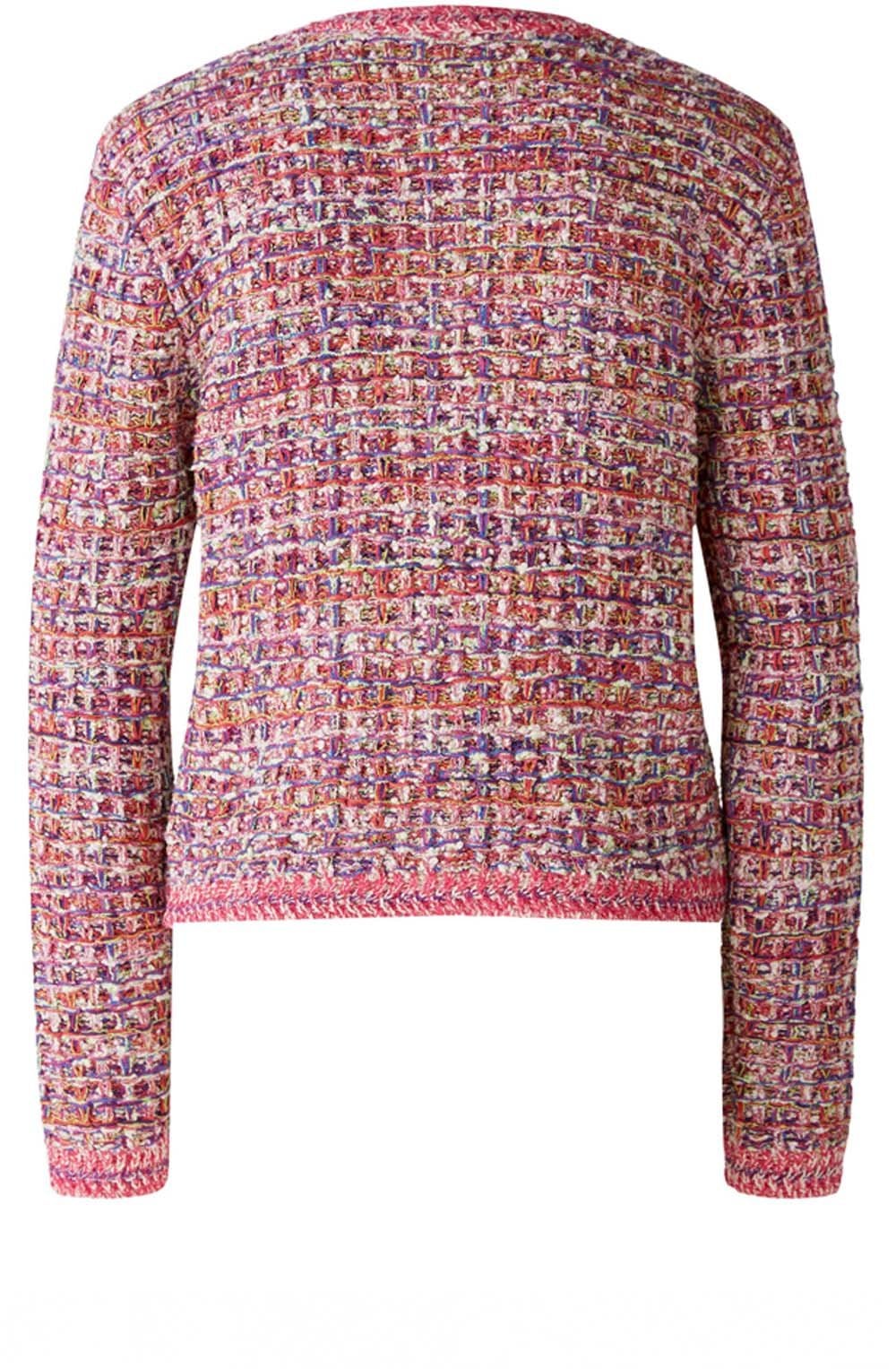 Mixed Lilac Boucle Yarn French Style Cardigan