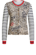 Mixed Print Cardigan