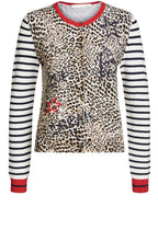 Mixed Print Cardigan