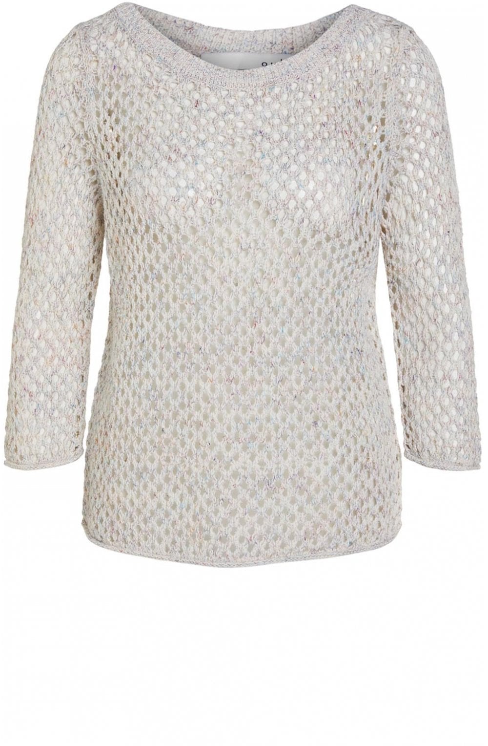 Mixed Woven Knit Jumper