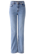 Monaco Blue High Waist Straight Leg Jeans