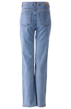 Monaco Blue High Waist Straight Leg Jeans