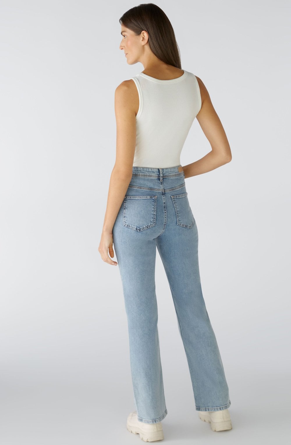 Monaco Blue High Waist Straight Leg Jeans