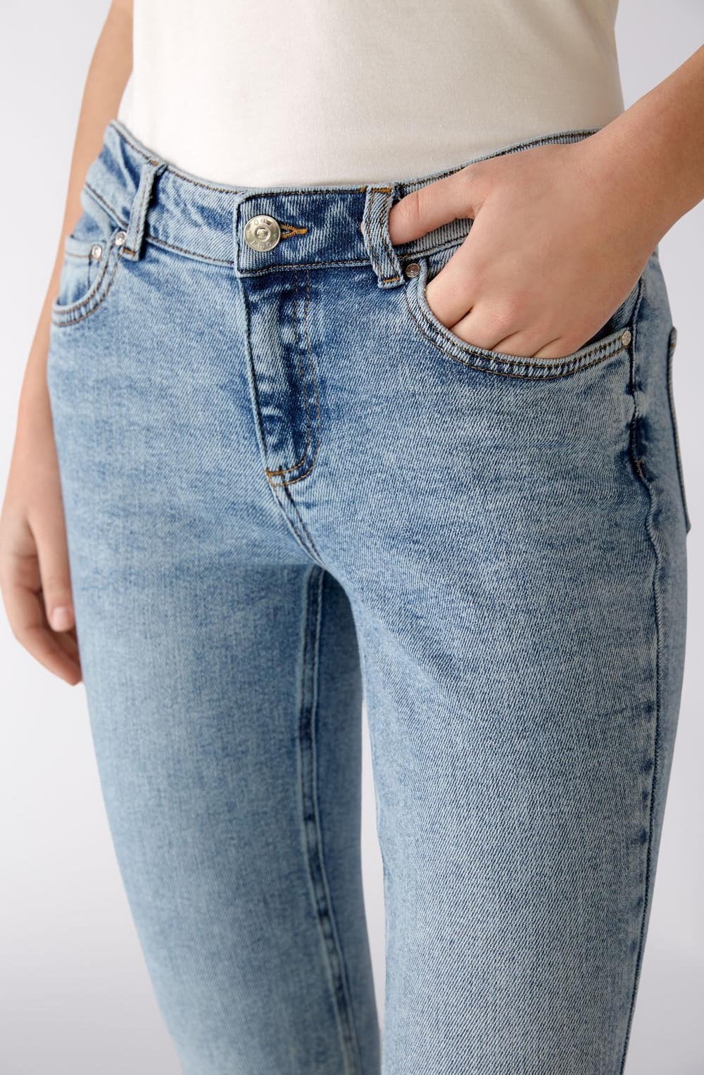 Monaco Cropped Mid Waist Jeans