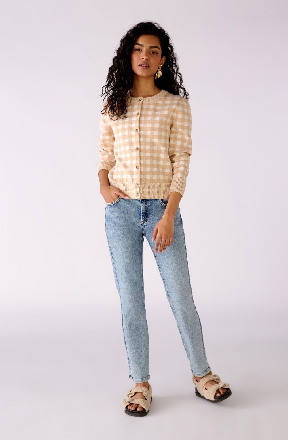 Monaco Cropped Mid Waist Jeans