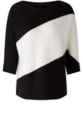 Monochrome Graphic Stripe Jumper