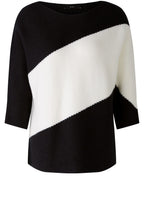 Monochrome Graphic Stripe Jumper