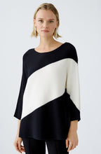 Monochrome Graphic Stripe Jumper