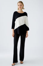 Monochrome Graphic Stripe Jumper