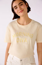 Morning Diva Slogan Butter T Shirt