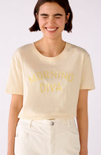 Morning Diva Slogan Butter T Shirt