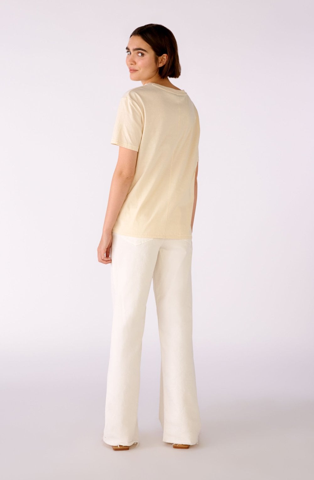 Morning Diva Slogan Butter T Shirt