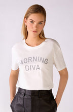 Morning Diva Slogan White T Shirt