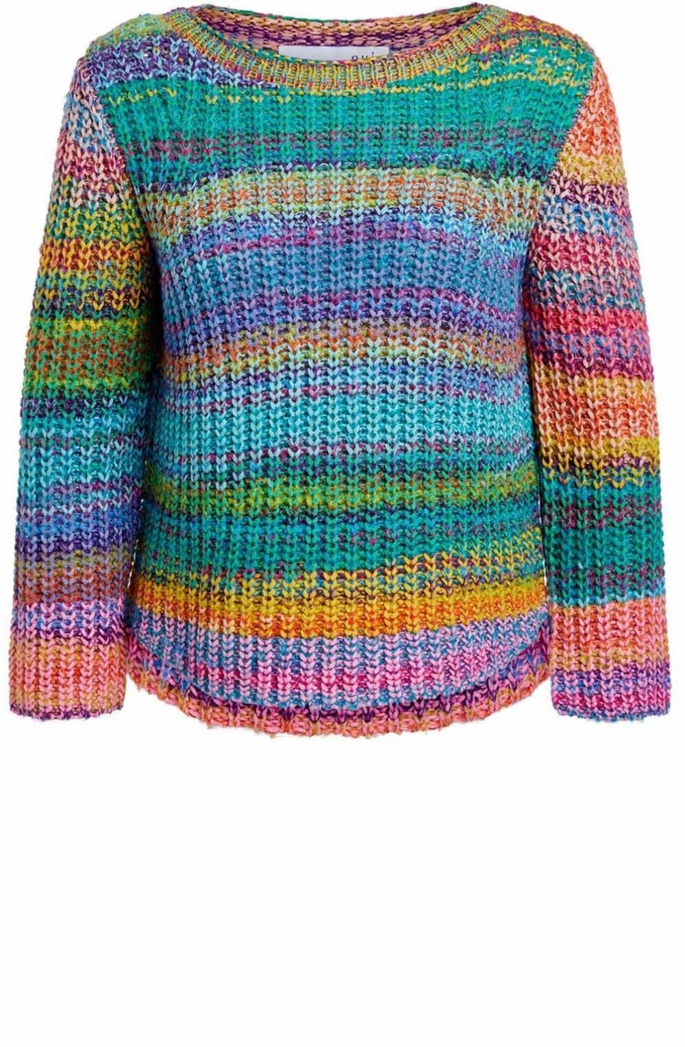 Multi Coloured Chunky Knit Jumper