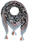 Multi patterned Grey Scarf