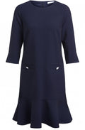 Navy Check Dress