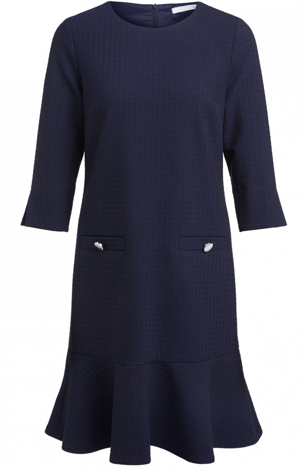 Navy Check Dress