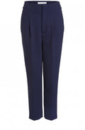 Navy Check Print Trousers