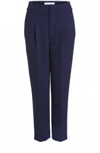 Navy Check Print Trousers