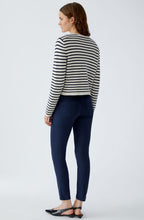 Navy & Cream Striped Cardigan
