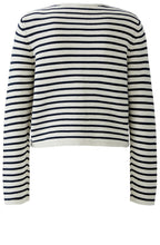 Navy & Cream Striped Cardigan