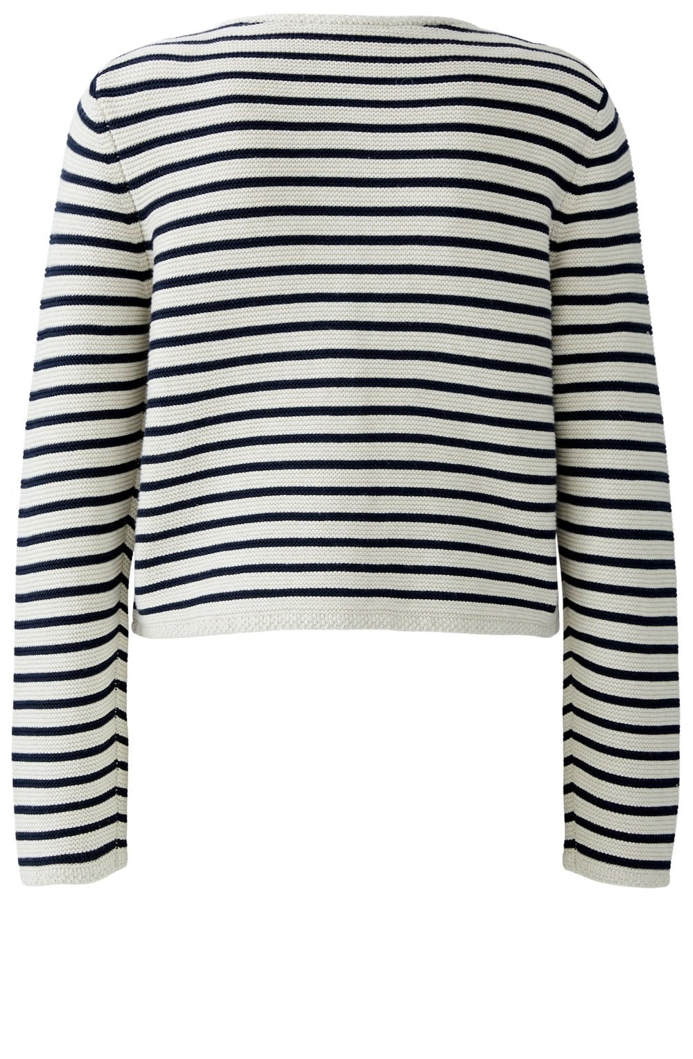 Navy & Cream Striped Cardigan