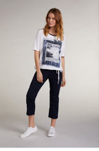 Navy Cropped Jeans