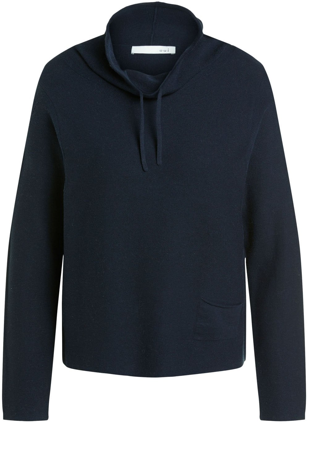 Navy Fine Rib Jumper
