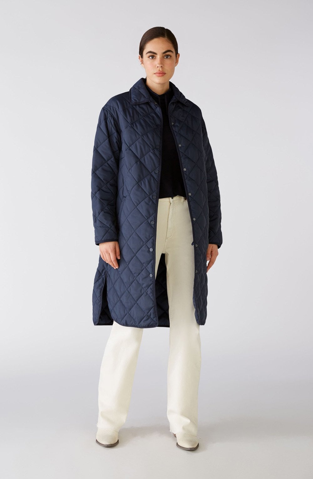 Navy Fine Rib Jumper