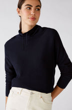 Navy Fine Rib Jumper