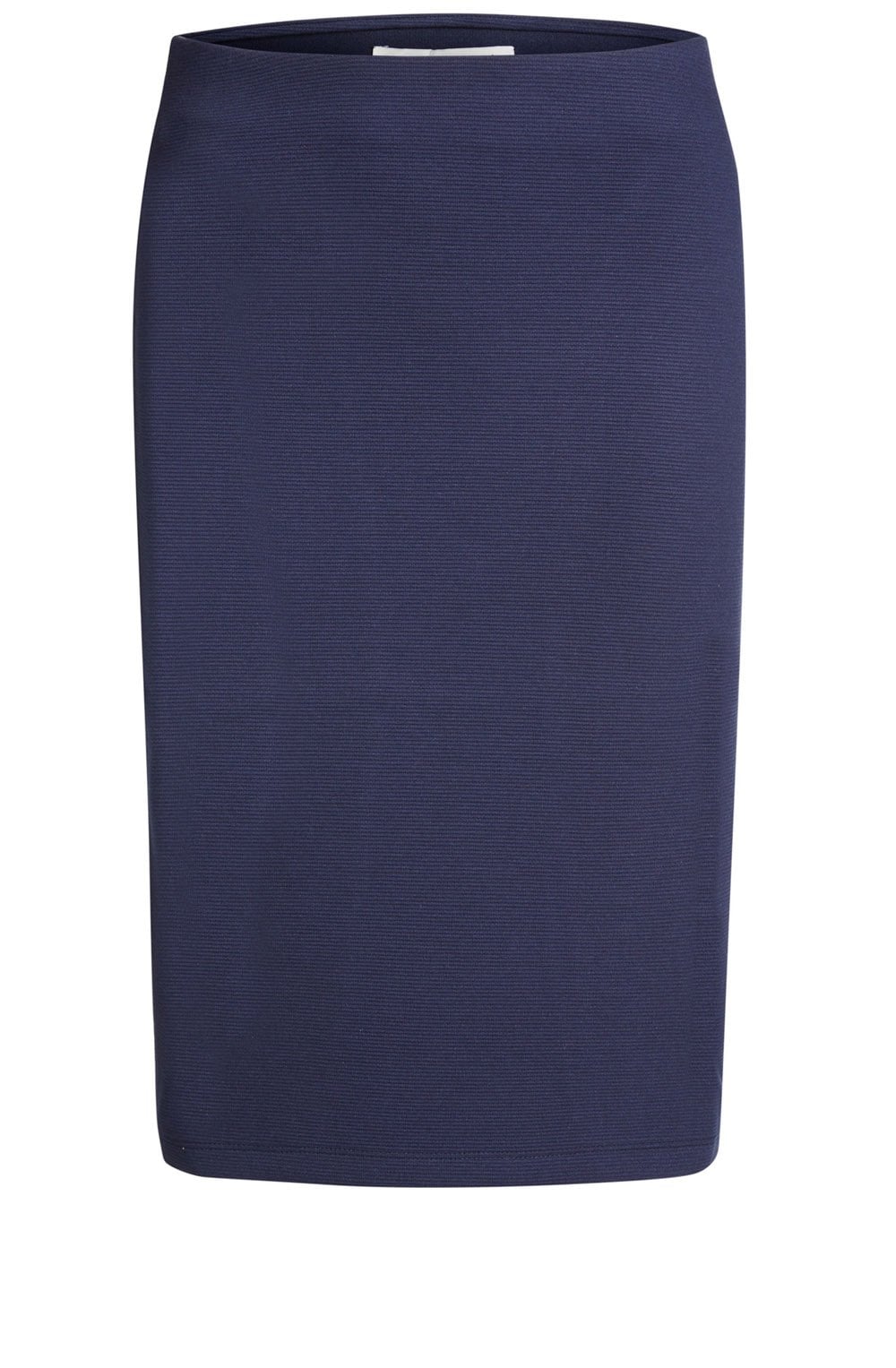 Navy Fine Ribbed Skirt