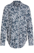 Navy Floral Print Shirt