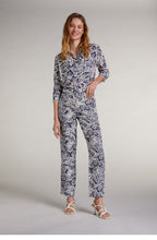 Navy Floral Print Shirt