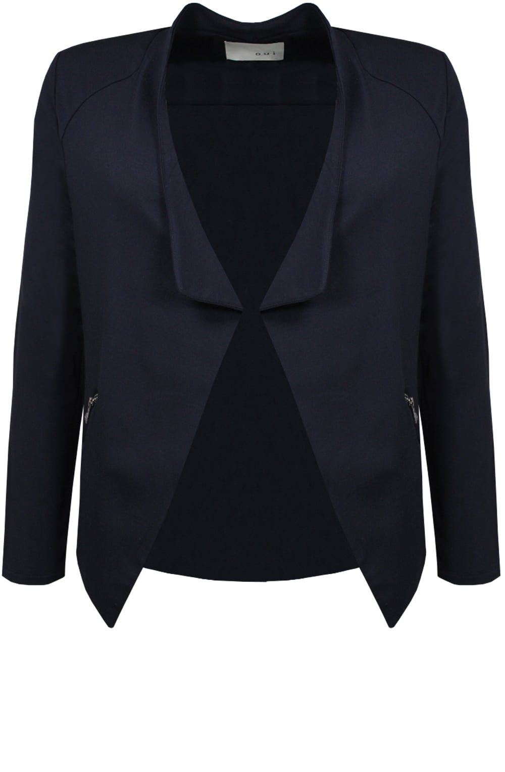 Navy Jersey Jacket